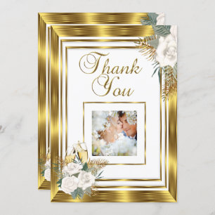 Merci Mariage Golden White Rose Champagne