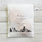 Merci Mariage Houston Skyline Favoriser les sacs