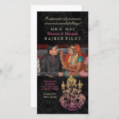 Merci Mariage indien de Ganesh Carte photo (Devant / Derrière)
