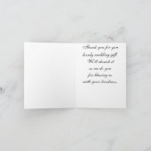 Merci mariage - Invitation correspondante, Postage (Intérieur)