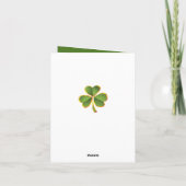 Merci mariage irlandais à rayures blanches vertes (Dos)
