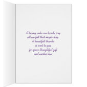 Merci mariage lavande et bouquet de lierre (Intérieur (Droit))