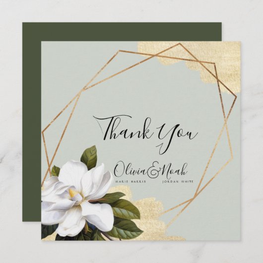 Merci Mariage Magnolia Sage (Devant / Derrière)