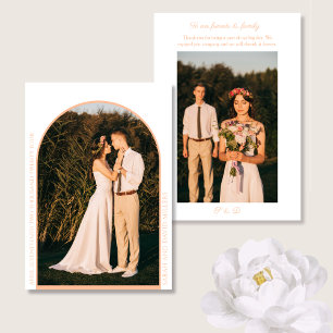 Merci Mariage minimaliste de la capture d'arc phot