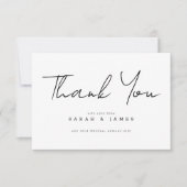 Merci Mariage minimaliste moderne (Devant)