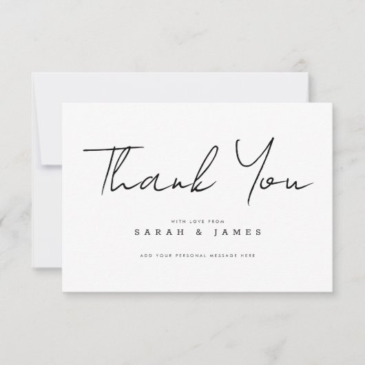 Merci Mariage minimaliste moderne (Devant)