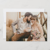 Merci Mariage minimaliste Photo simple (Dos)