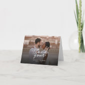 Merci Mariage moderne à lettres mains (Devant)