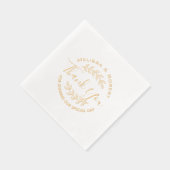 Merci Mariage moderne feuille (Droite)