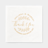 Merci Mariage moderne feuille (Recto)