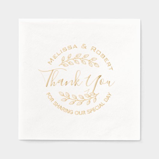 Merci Mariage moderne feuille (Recto)