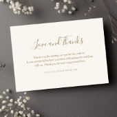 Merci Mariage moderne simple et élégant