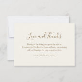 Merci Mariage moderne simple et élégant (Devant)