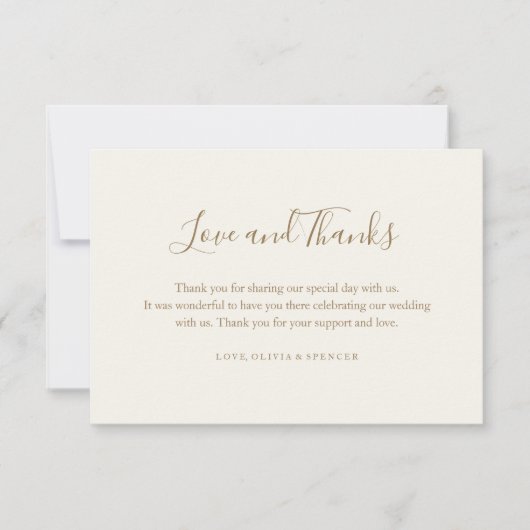 Merci Mariage moderne simple et élégant (Devant)