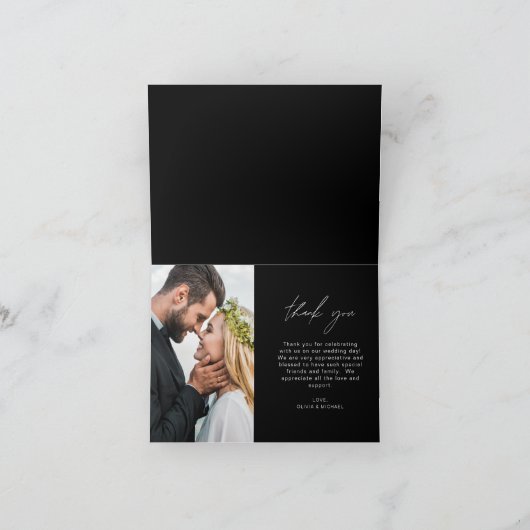 Merci Mariage noir manuscrit (Intérieur)