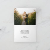 Merci MARIAGE nuptial Aquarelle verte (Intérieur)