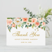 Merci Mariage or de corail floral (Debout devant)