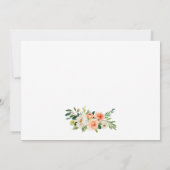 Merci Mariage or de corail floral (Dos)