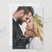 Merci Mariage orange brûlé 2 photos (Devant)