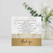 Merci Mariage orné marbisé (Debout devant)