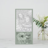 Merci Mariage pâle vert teinté marron (Debout devant)