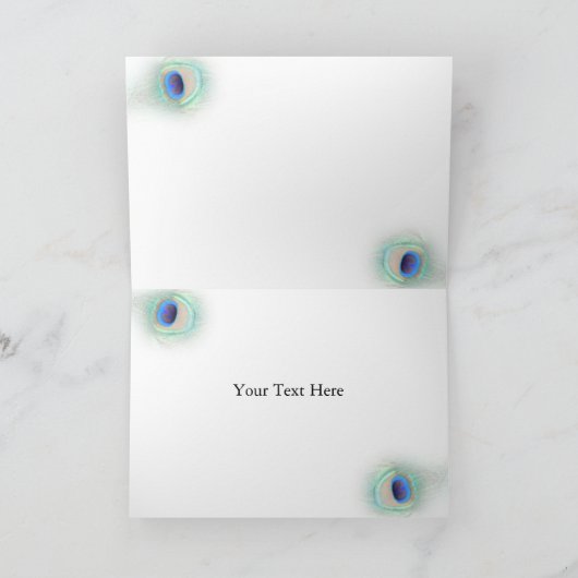 Merci mariage paon (Intérieur)