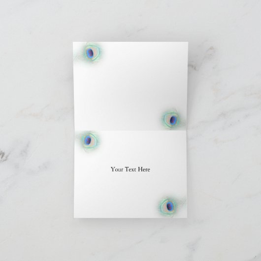 Merci mariage paon (Intérieur)