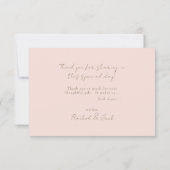 Merci Mariage photo Blush & Gold (Dos)