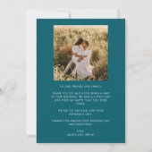 Merci Mariage photo floral tropical (Dos)