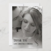 Merci Mariage photo minimaliste moderne entièremen (Devant)