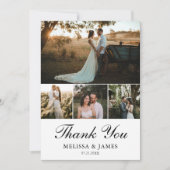 Merci Mariage photo simple et élégant (Devant)