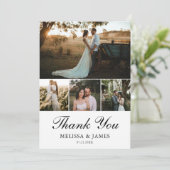 Merci Mariage photo simple et élégant (Debout devant)