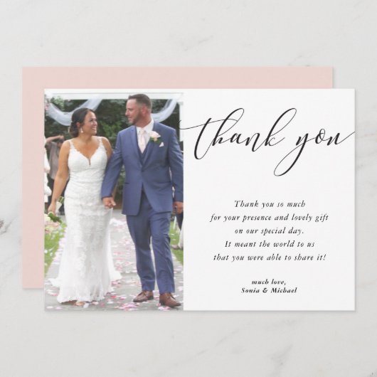 MERCI mariage pour Sonia & Michael (Devant / Derrière)