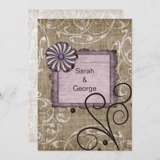 Merci mariage pourpre (Devant / Derrière)