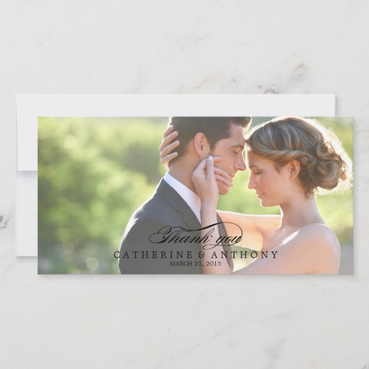 Merci Mariage pur Elegance - Noir (Devant)