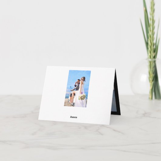 Merci Mariage rétro Sunset Tropical Palm Trees (Dos)