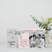 Merci Mariage rose gris argenté (Debout devant)