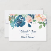 Merci Mariage Rose Indigo Blue Peach (Devant)