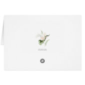 Merci Mariage rose pâle vert tropicale (Dos Horizontal)