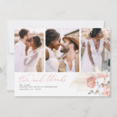 Merci Mariage rose Pampas Tropical (Devant)