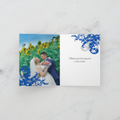 Merci Mariage Royal Blue et Argent (Intérieur)