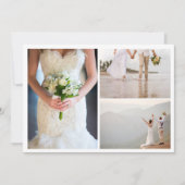 Merci Mariage simple Collage photo (Devant)