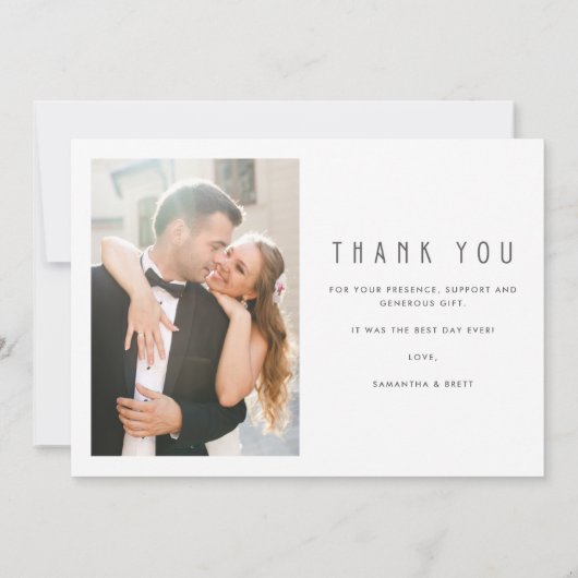 Merci Mariage simple Collage photo (Dos)