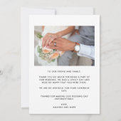 Merci Mariage simple Collage photo (Dos)