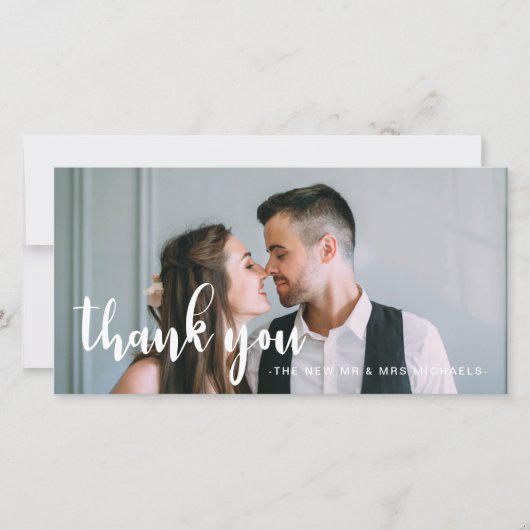 Merci Mariage simple et doux (Devant)