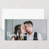 Merci Mariage simple et doux (Devant / Derrière)