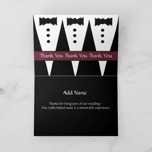 Merci mariage UNCLE Tuxedos V03 (Intérieur)