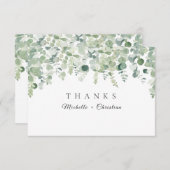 Merci Mariage végétal Eucaliptus (Devant / Derrière)