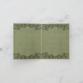 Merci Mariage vert vintage (Intérieur)