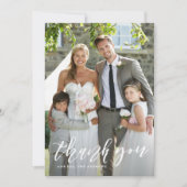 Merci Mariage vertical de script à la main (Devant)